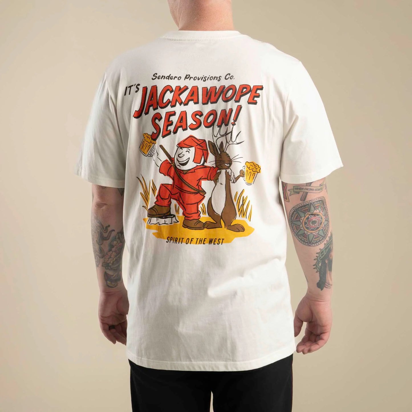 Jackawope T-Shirt- Vintage White