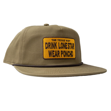 Drink Lone Star Wear Poncho Rope Hat