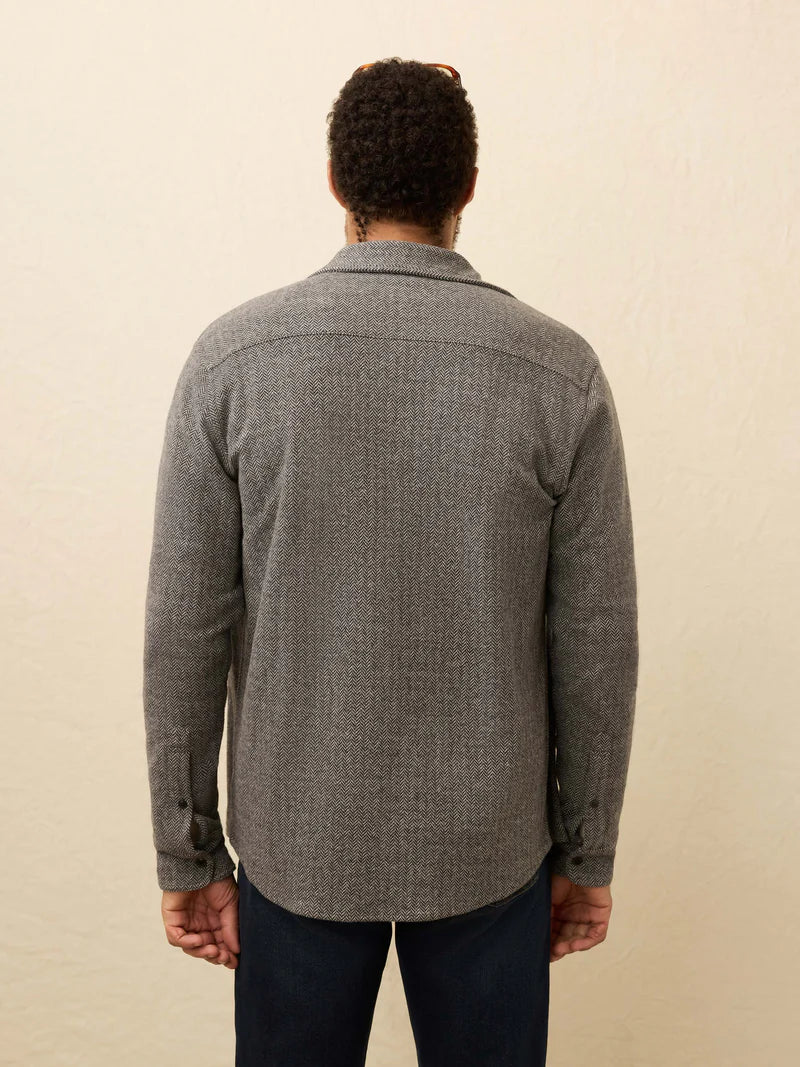 Legend Sweater Shirt- Alpine Grey Herringbone