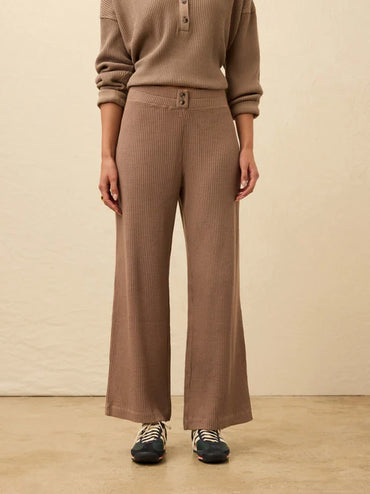 Women's Apres Waffle Pant - Wood Smoke