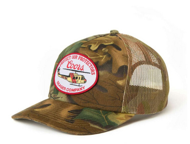 Seager X Coors Banquet Helo Trucker Snapback- Real Camo