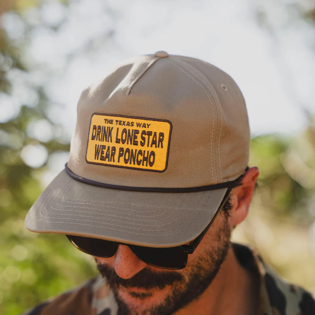 Drink Lone Star Wear Poncho Rope Hat