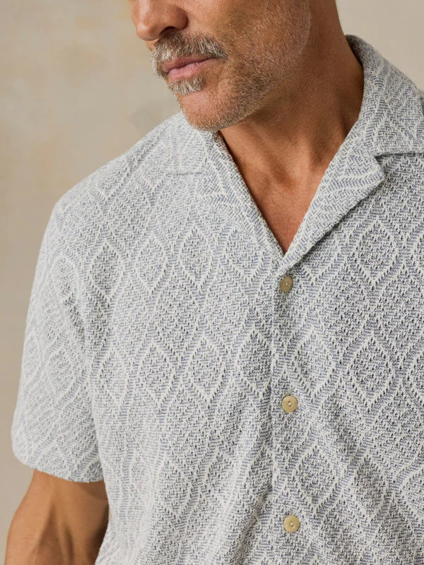 Oasis Camp Shirt - Blue Island Medallion