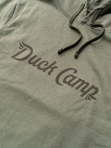 Duck Camp Logo Sweatshirt - Moss/Raven