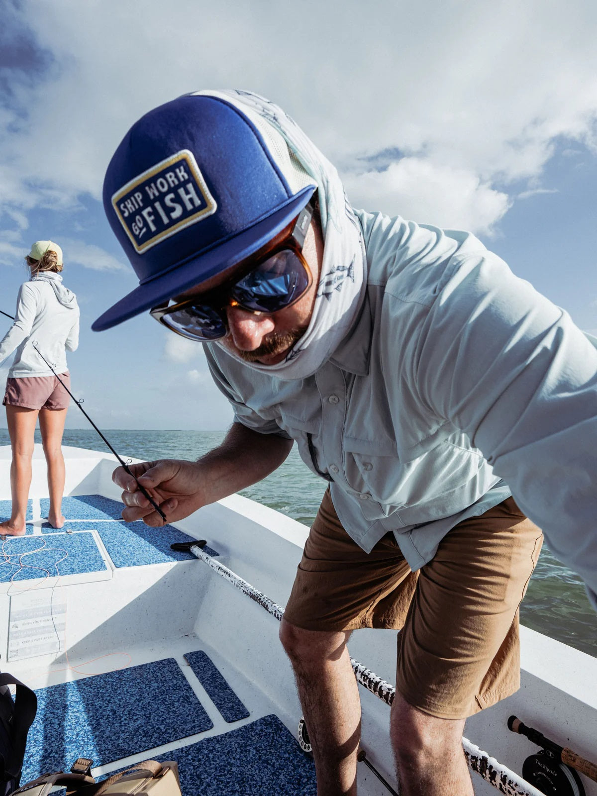 Skip Work Retro Trucker- Admiral Blue