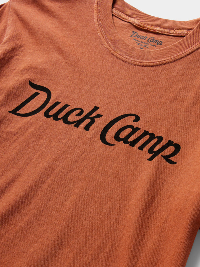 Duck Camp Logo T-Shirt- Clay