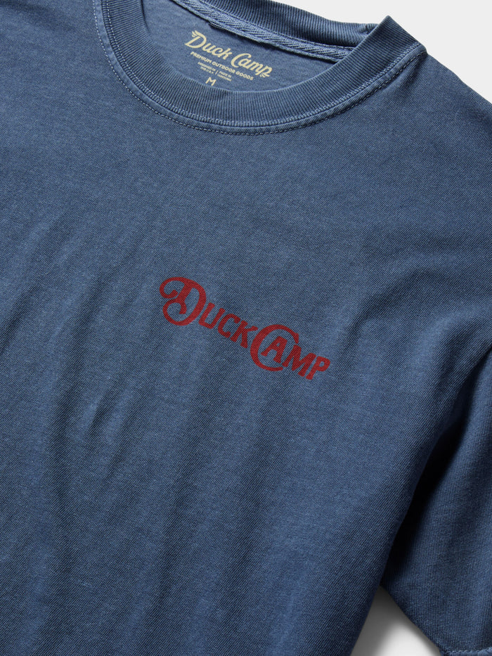 Wingshooting Badge Graphic T-Shirt- Dark Denim