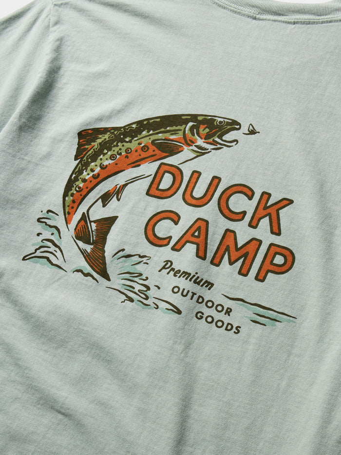 Trout Camp Graphic T-Shirt- Bay