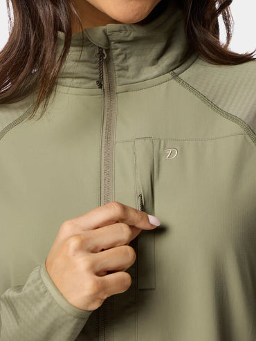 Lightweight Grid Tech Half Zip