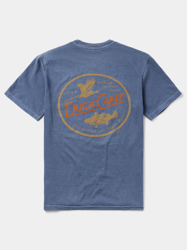 Pheasant Redfish T-Shirt- Dark Denim