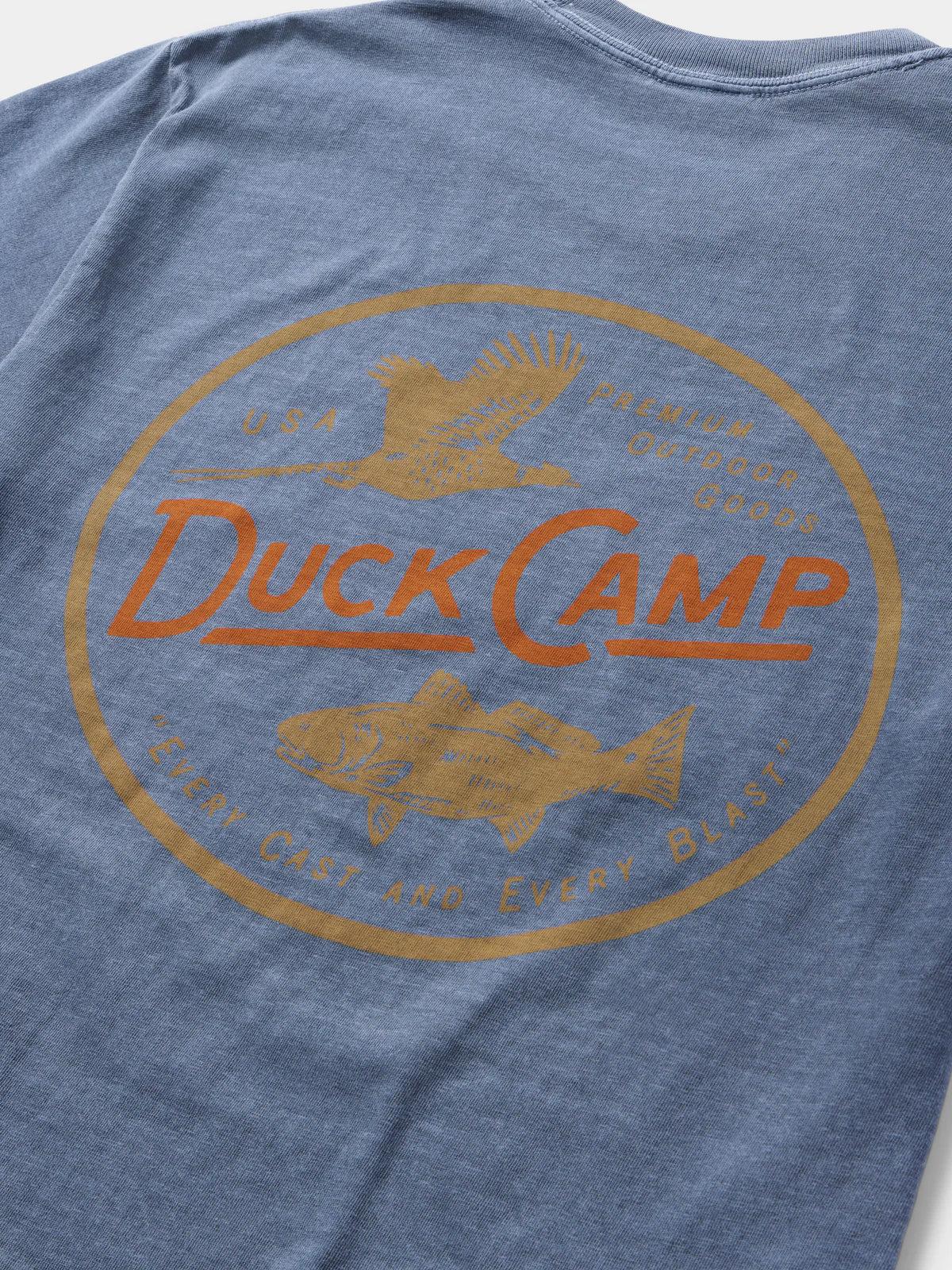 Pheasant Redfish T-Shirt- Dark Denim