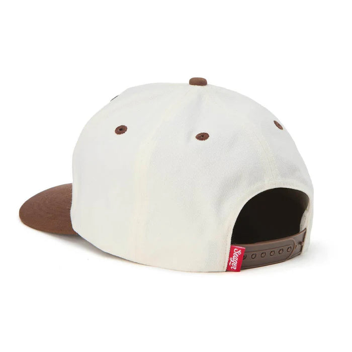 Rodeo Snapback- Cream/Brown