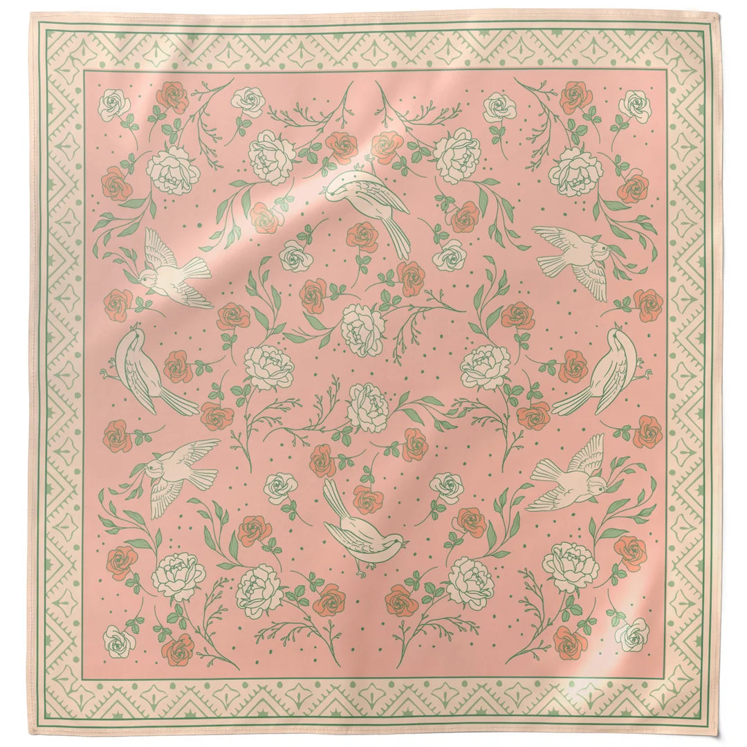Bandana Scarf - Rose Dove Pink