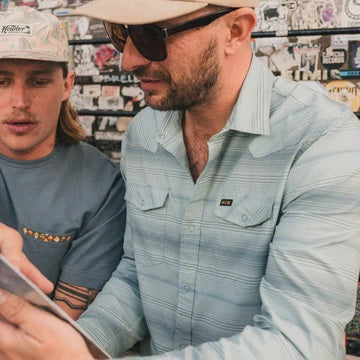 H Bar B Tech Long Sleeve- Martin Stripe/Dusk Daze