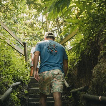Travelin' Light Pocket T-Shirt- Blue Mirage