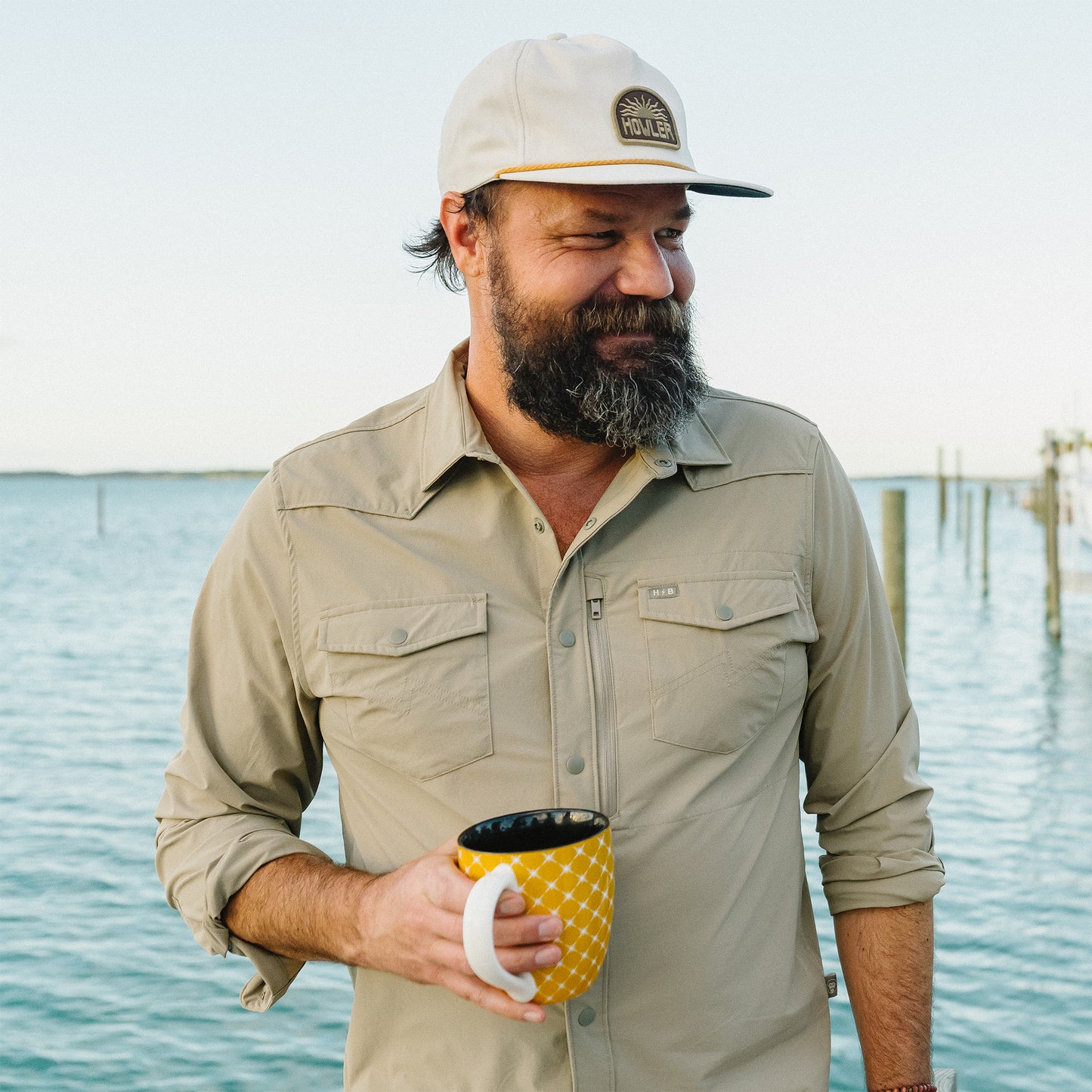 Emerger Tech Long Sleeve Shirt- Driftwood