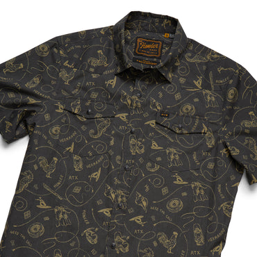 H Bar B Snapshirt- Sea Rodeo/Antique Black