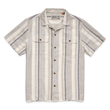 Shores Club Shirt- Old Bill Stripe/Limestone