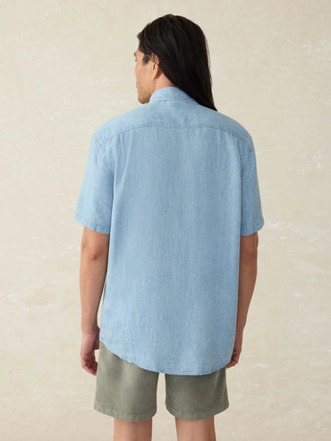 Tried and True Chambray Short Sleeve Shirt- Vintage Indigo