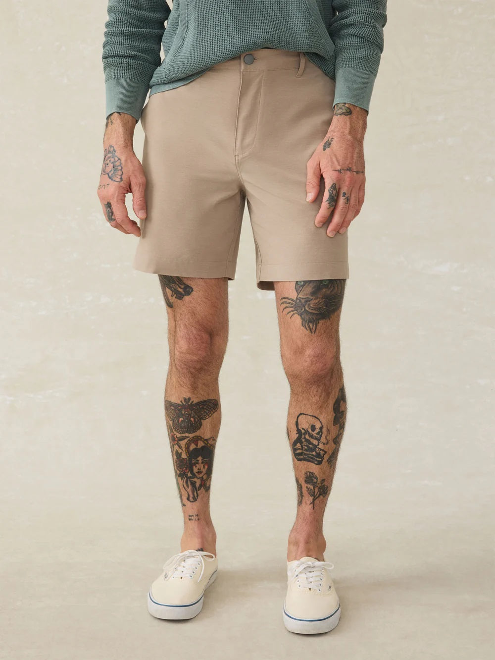 All Day Short 7in- Khaki