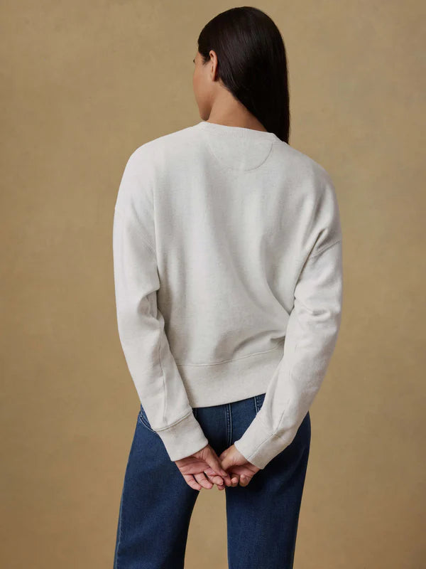 Women's High Standard Fleece Vintage Crew - Ice Grey