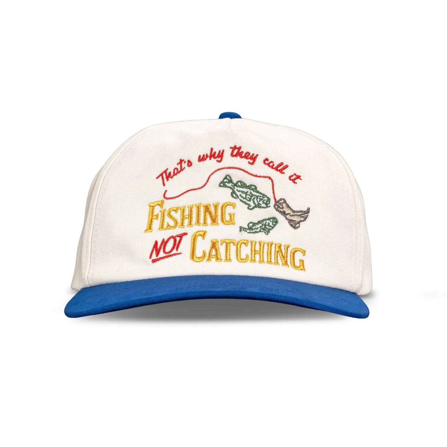 Not Catching Hat- White/Blue