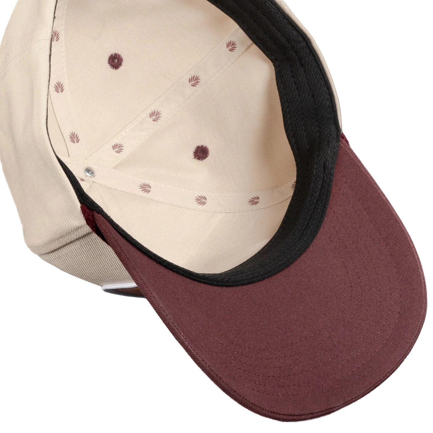 Roping Champ Snapback Hat- White/Brown