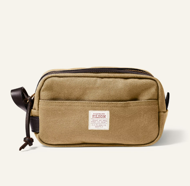Rugged Twill Travel Kit- Dark Tan