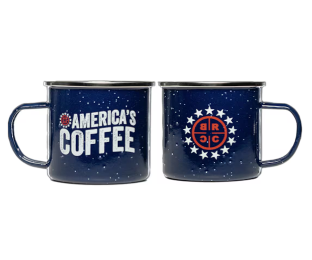 America's Coffee Enamel Mug