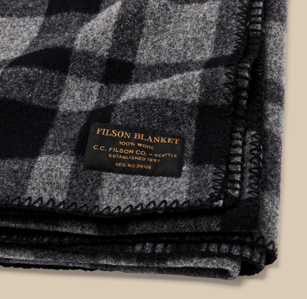 Mackinaw Blanket- Charcoal/Black