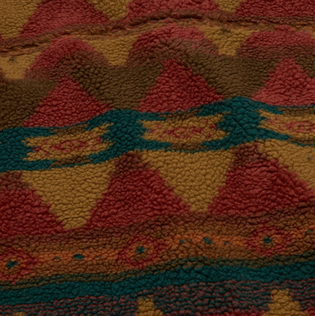 Allegheny Fleece Overshirt- Mitla Motifs/Brick