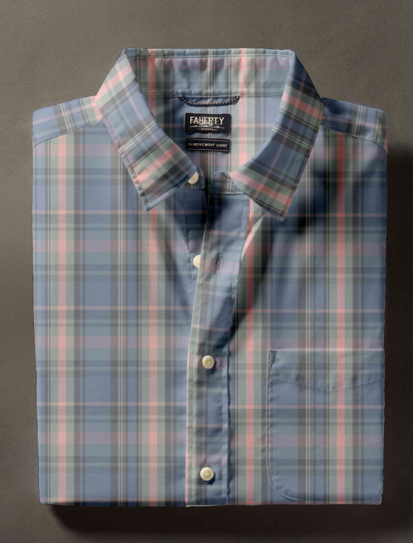 The Movement Long Sleeve Shirt- Rose Storm Plaid