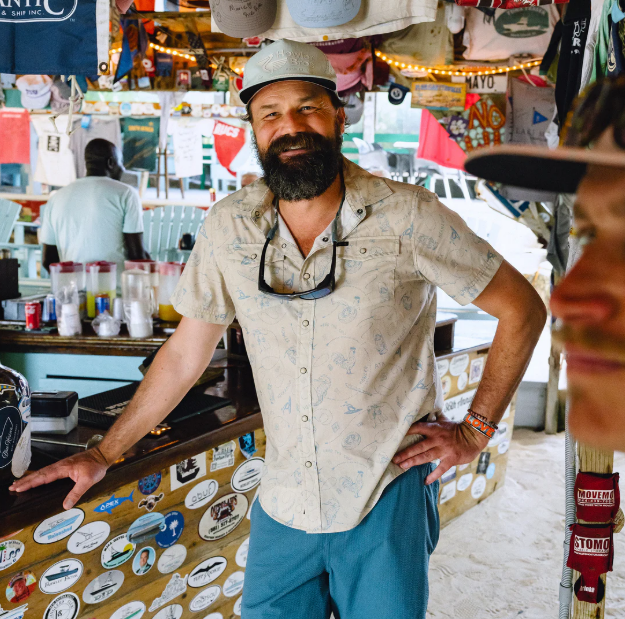 H Bar B Snapshirt- Sea Rodeo/Sand