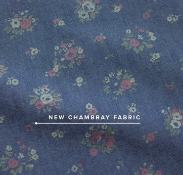 H Bar B Snapshirt- Bouquets/Washed Indigo