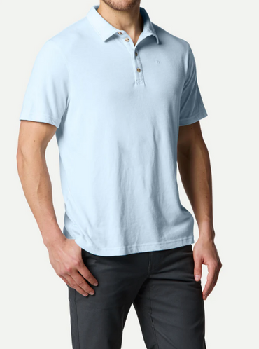Essential Drirelease Polo-Ice Water
