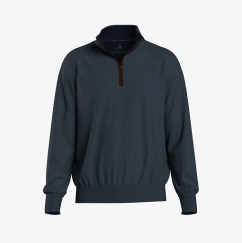 Merino Quarter Zip Sweater 2.0- Deep Sea