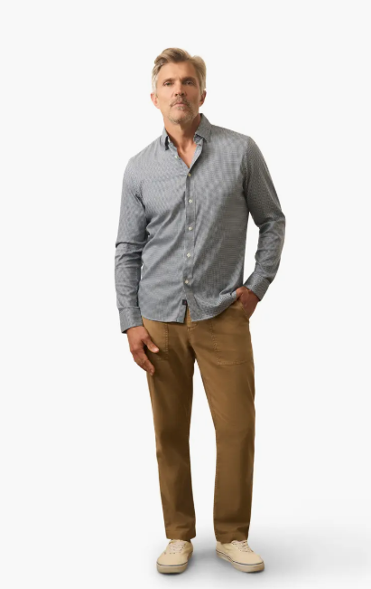 The Movement Long Sleeve Shirt- Polar Blue Gingham