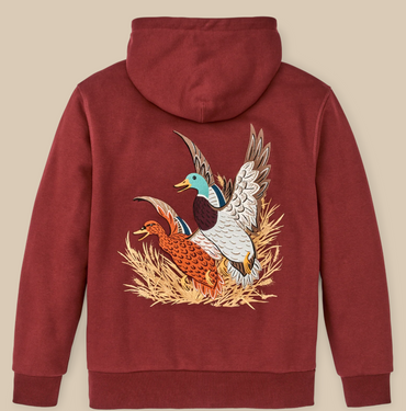 Prospector Embroidered Hoodie- Fired Brick/Ducks