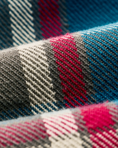 Vintage Flannel Work Shirt- Blue/Gray/Multi Plaid