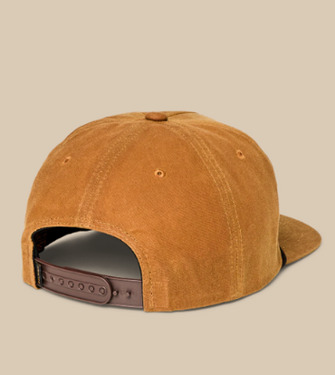 Scenic Patch Waxed Trucker Hat- Gold Brown