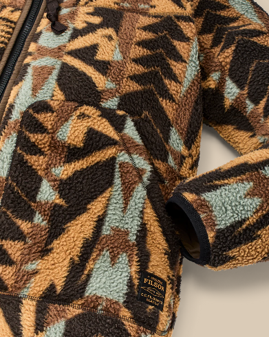 Reversible Pile Fleece Jacket- Brown/Night Camp