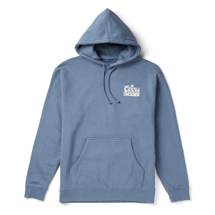 Seager X Coors Banquet Bumper Hoodie- Steel Blue