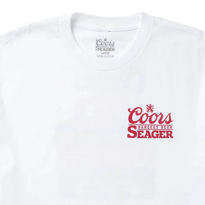 Seager X Coors Banquet Bumper T-Shirt- White