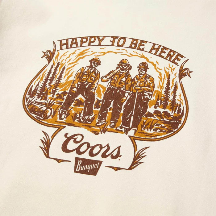 Seager X Coors Banquet Hotshots Hoodie- Bone