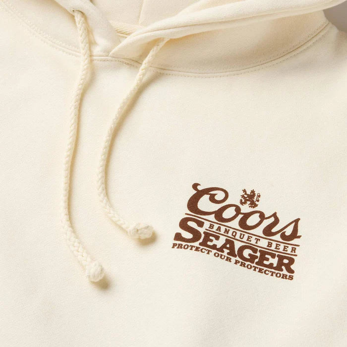 Seager X Coors Banquet Hotshots Hoodie- Bone