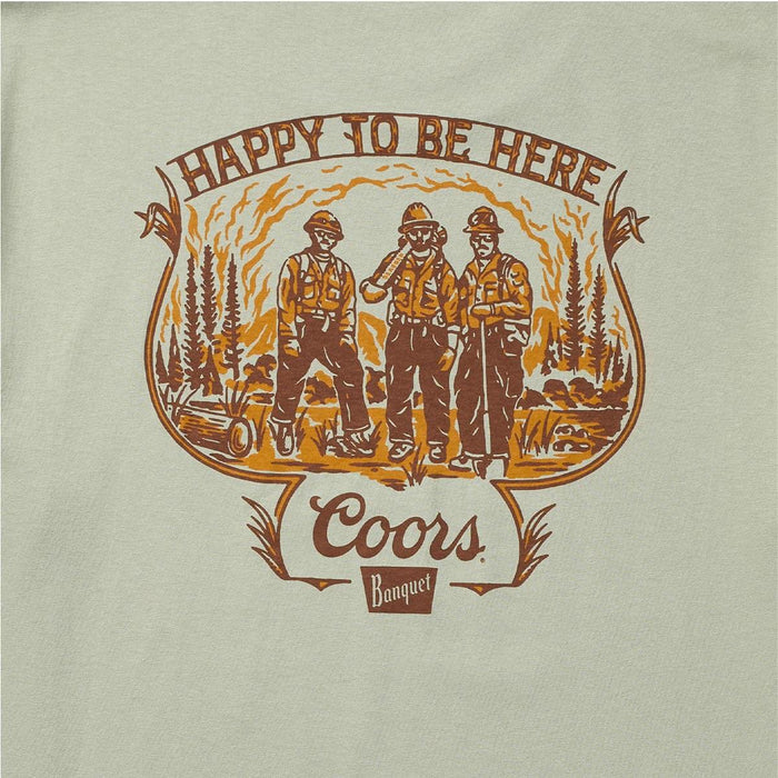 Seager X Coors Banquet Hotshots T-Shirt- Desert Green