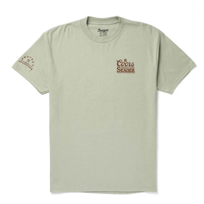 Seager X Coors Banquet Hotshots T-Shirt- Desert Green