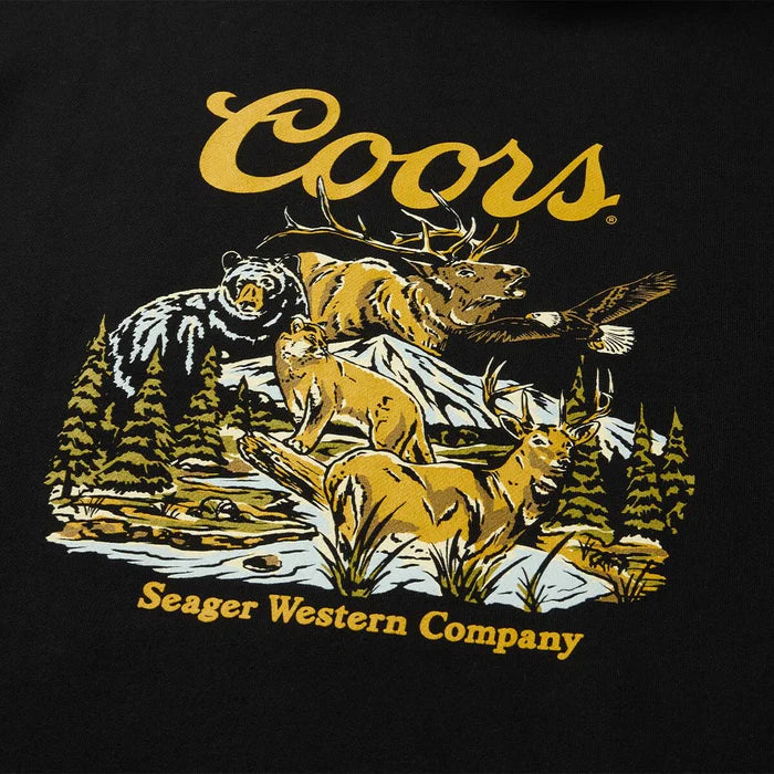 Seager X Coors Banquet Preserve Hoodie- Black