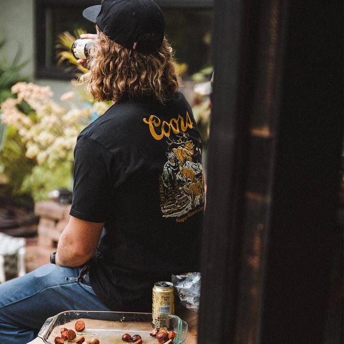 Seager X Coors Banquet Preserve T-Shirt- Black