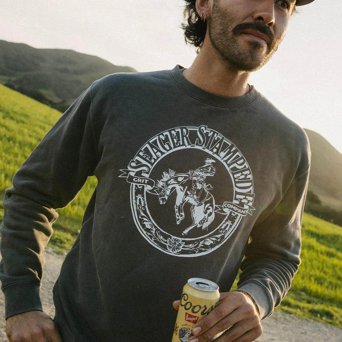Stampede Premium Crew- Pigment Black